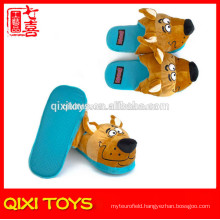 soft sole plush dog indoor slippers plush animal slippers